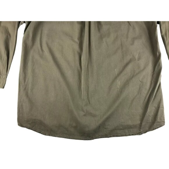 Hunting Horn Mens Brown Long‎ Sleeve Pockets Button Up Shirt Size Large - Picture 10 of 10